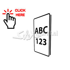 Porte-plaque d'immatriculation