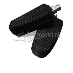 Pédales Noires Solex Filetage Français