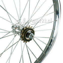 Roue arrière (Moyeu arrière - Français Solex) 19'' - Complète - Solex Français
