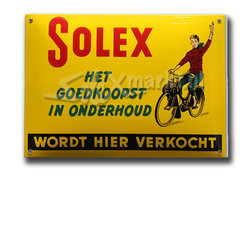 Solex emaille plaque  (14x10cm)