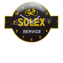 Solex emaille horloge  (53x40cm)